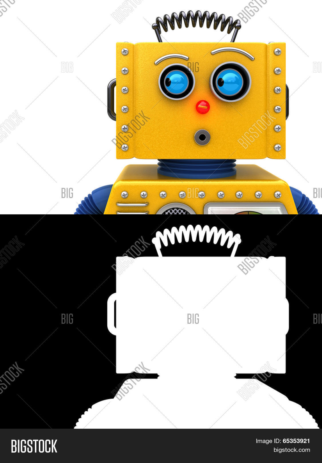 Machine Looking Left Toy Robot Looking Left Image & Photo (Free Trial) | Bigstock