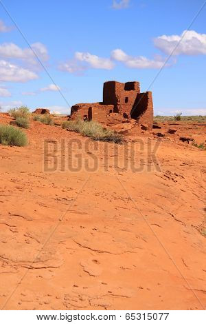 Wukoki Ruins complex in Wupatki national monument