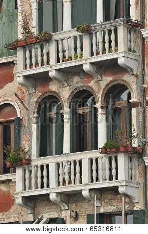 Details Of An Old Venetian Building