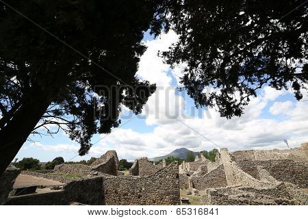 Ruins of Pompeii, near Naples, Italy