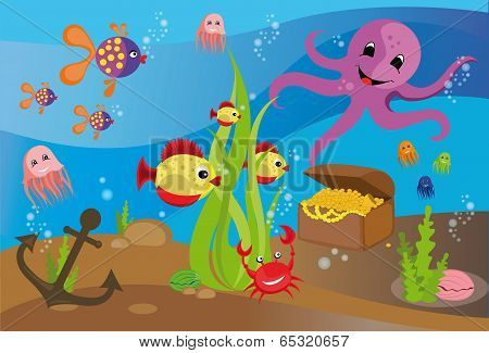 Illustration Sea Life