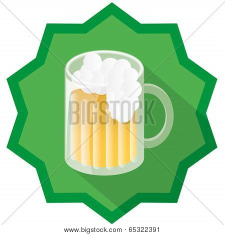 Beer Badge Illustration