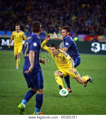 Fifa World Cup 2014 Qualifier Game Ukraine Vs France