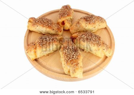 Fresh Baked Pastry With Sesame Seeds