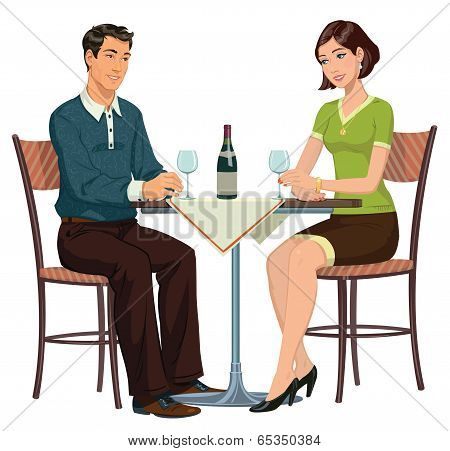 meeting in the cafe