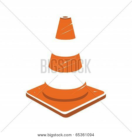 under construction cone