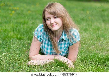Girl On Grass