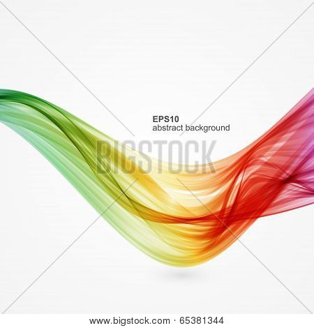 Abstract Colorful Wave Background