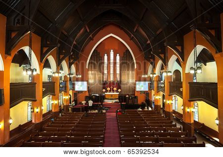 Interior Of Hengshan Community Church, Shanghai