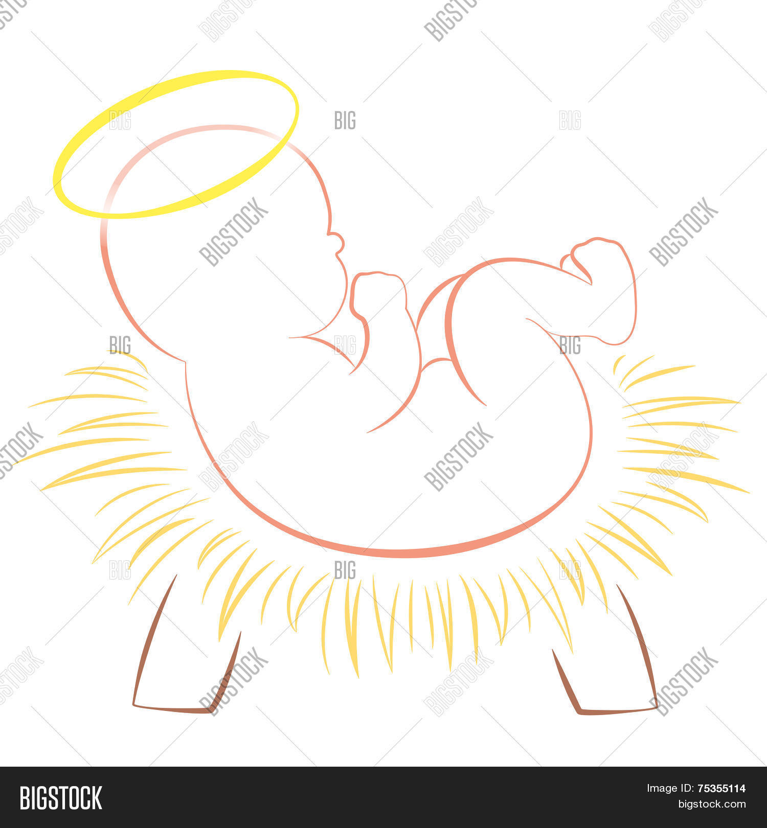 Baby Jesus Christmas Vector & Photo (Free Trial) Bigstock