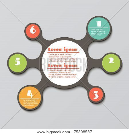 Timeline Pro - different tooltips - vector infographic