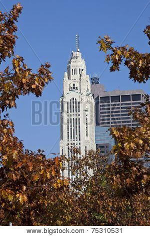The Lincoln Leveque Tower is the iconic historic skyscraper in Columbus, Ohio