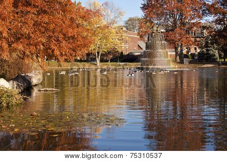 Goodale Park, located in the Victorian Village area of Columbus, Ohio, covers 32 acres and is the oldest park in the city.
