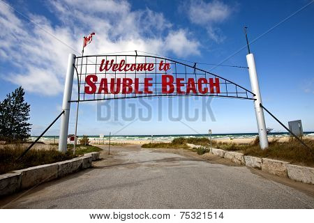 Sauble Beach Sign