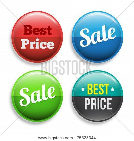 Circle banners set.