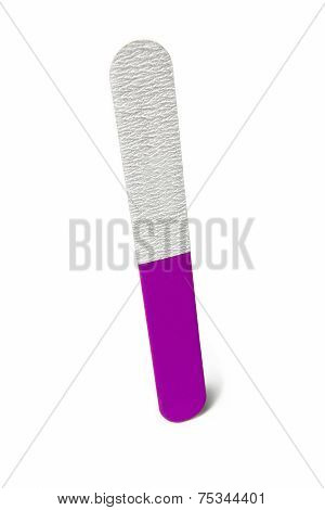 Multiple Use Plastic Nail File Isolated On White