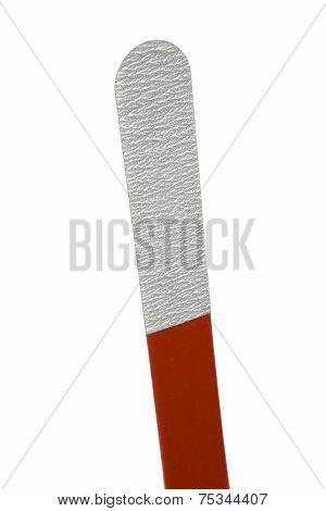 Multiple Use Plastic Nail File Isolated On White