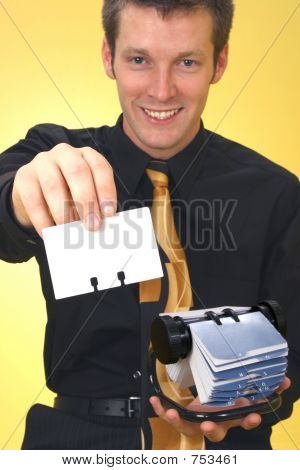 นักธุรกิจและ Rolodex