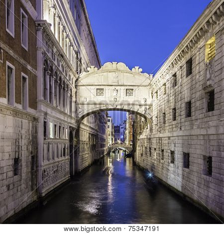 Bridge of Sighs, Venice, Italy.