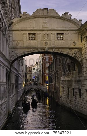 Bridge of Sighs, Venice, Italy.