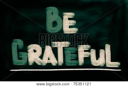 Be Grateful Concept