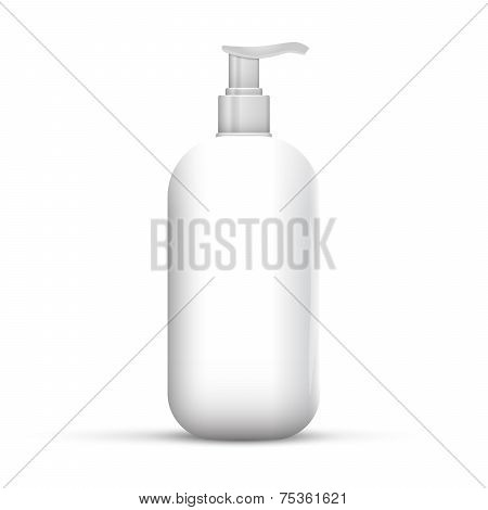 Plastic White Bottle