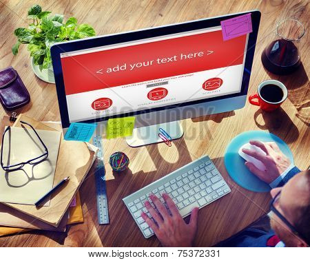 Web Designer Start up Office Design Concept 