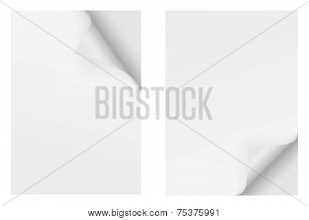 Paper With Corner - Top And Bottom