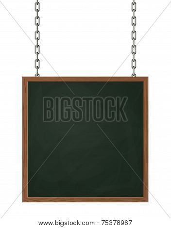 Signboard Hanging On Chains
