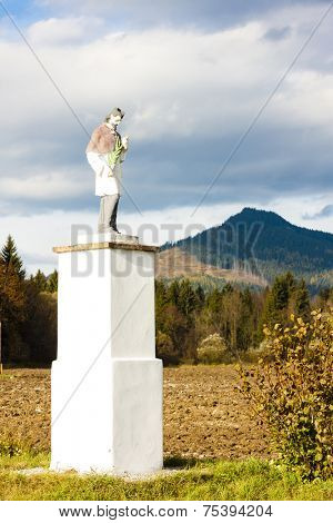 statue of saint, Liptovske Matiasovce, Slovakia