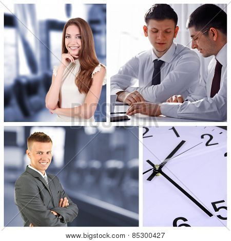 Collage of business photos
