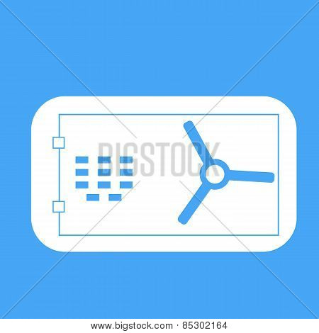 Bank Safe And Gold Bullion. Vector.