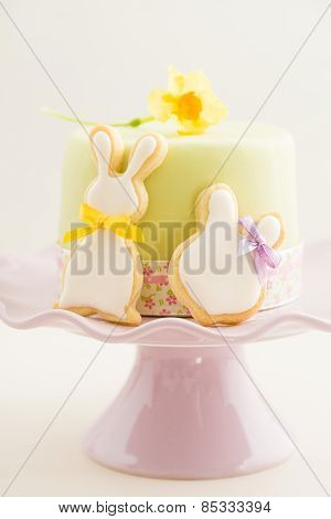 Easter bunny sugar cookies