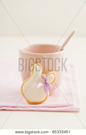Easter bunny sugar cookie