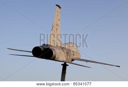 Retired Cf-5 In The Middle Of A Roundabout