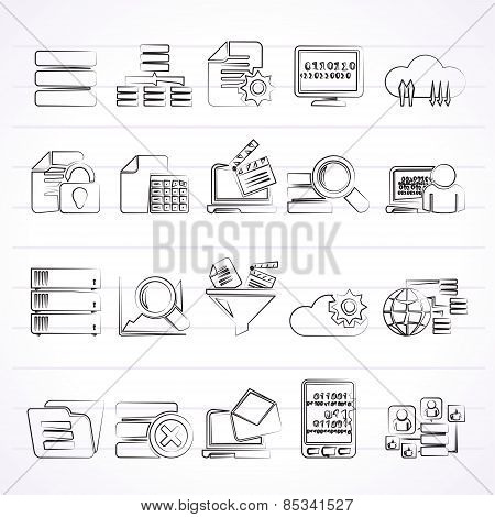 data and analytics icons