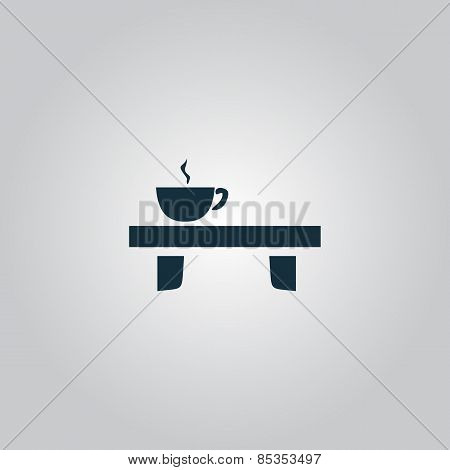 cup on the table icon