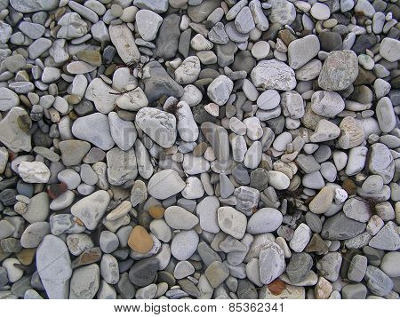Pebbles On The Beach