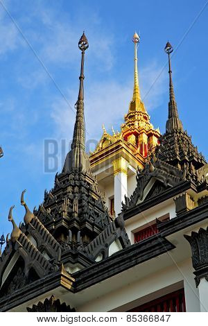 Asia  Thailand  In   Cross Colors  Roof Wat  Palaces      And      Mosaic
