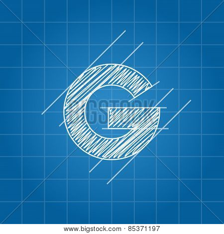 G letter architectural plan