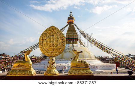 Boudhanath stupa in Kathmandu, Nepal