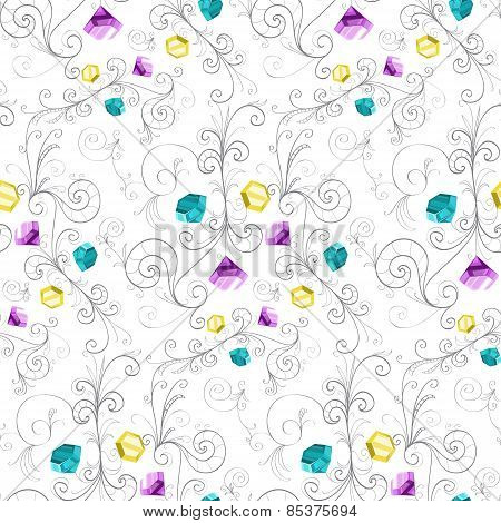 Elegant diamonds texture. Vector illustration.