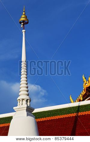 Bangkok In The Temple Tower   Asia Sky And  Colors Religion