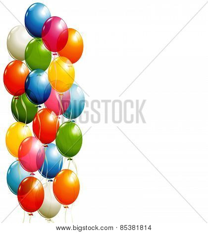 Flying Balloons Background