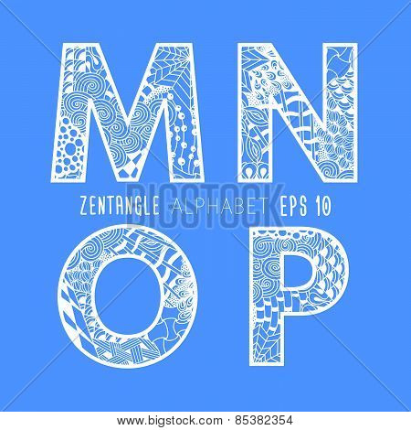 Vector set of letters.