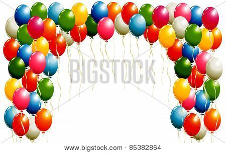 Flying Balloons Background