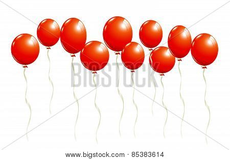 Flying Red Balloons