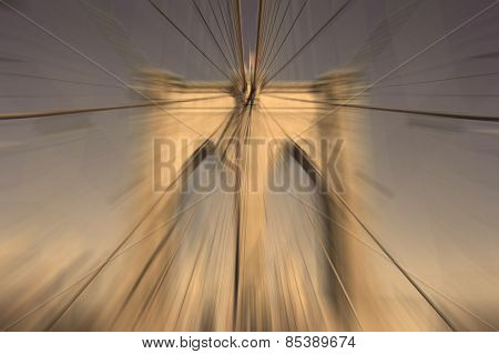 Abstract Blur Background Brooklyn Bridge New York City