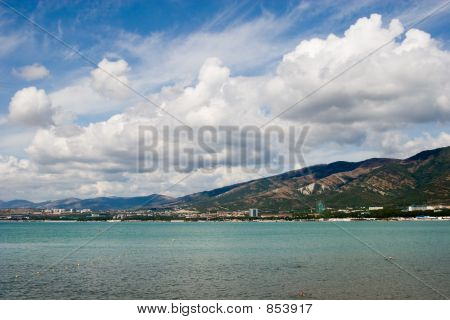 Wolken und Meer