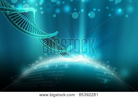 model of twisted chrome DNA chain